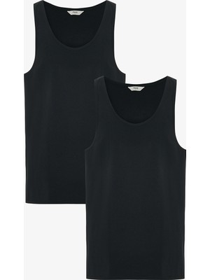 Penti Siyah Erkek Regular Black 2li Atlet