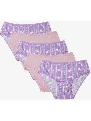 Penti Pembe Kız Çocuk Sleepycorn Pamuklu 5'li Slip Külot