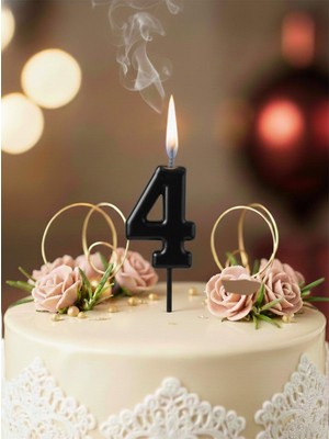 Parti Adresi Rakam Mum Siyah 4