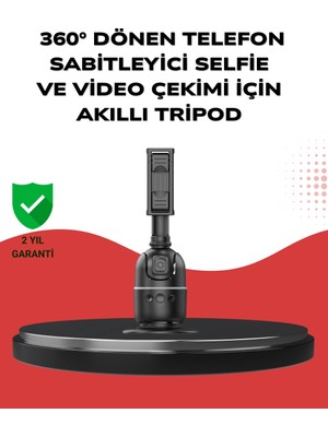 LTG Nova Bfs Telefon ve Kamera Uyumlu 360° Otomatik Takipli Akıllı Masa Tripodu