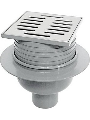 Aco - Rug Süzgeç Seti 100X100MM DN50 Dikey Çıkış, Paslanmaz Çelik Izgaralı, Koku Tutuculu - 316741