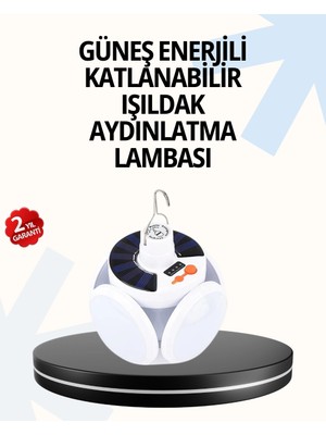 LTG Nova Bfs Katlanabilir 5 Kanatlı Solar LED Bahçe ve Kamp Lambası