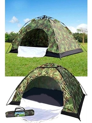 LTG Nova 4 Kişilik Kamuflaj Desenli Kolay Kurulumlu Kamp Çadırı