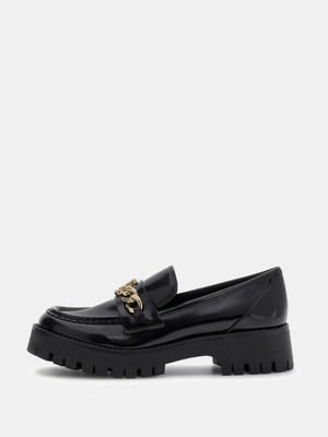 Guess Almer Kadın Siyah Loafer FLPALRELE14-BLACK