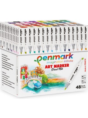 Penmark Marker's Art Brush Set Marker Kalem Sanat Boya Kalemi 48 Adet