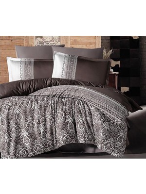 Elma Shop Tek Kişilik Saten Nevresim Takımı Nobel V1 Siyah