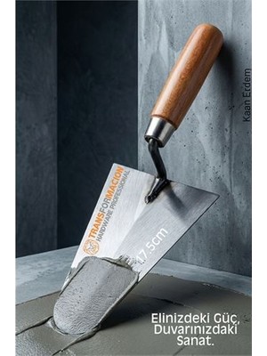 Çelik Sıvacı Malası 17.5 cm - Ultra Dayanıklı Ergonomik Saplı Premium Mala