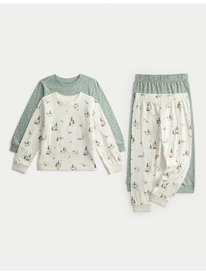 Marks & Spencer 2’li Saf Pamuklu Pijama Takımı (1-8 Yaş)