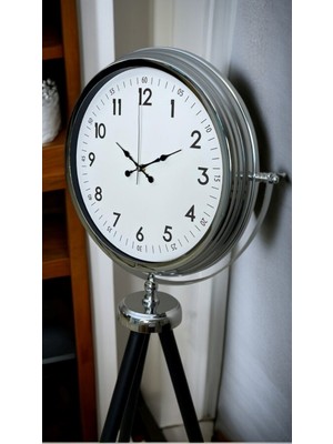 İlk El Grup Ieg™  Krom Standart Tripod Ayaklı Saat