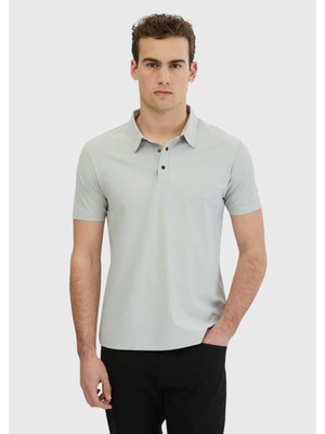 Ramsey Açık Gri Düz T-Shirt