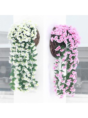 Rüzgar Yapay Çiçekçilik Sarkan Menekşe Beyaz