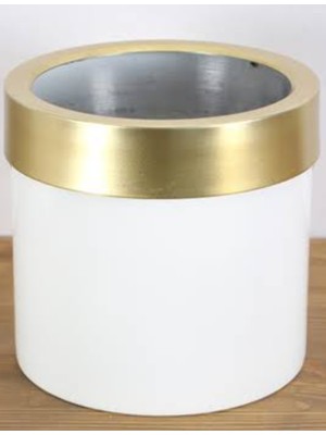 Rüzgar Yapay Çiçekçilik Metal Saksı 40X30 Siyah