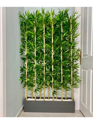Rüzgar Yapay Çiçekçilik 20X90X180 cm Bambu Seperatör 11 Çubuklu