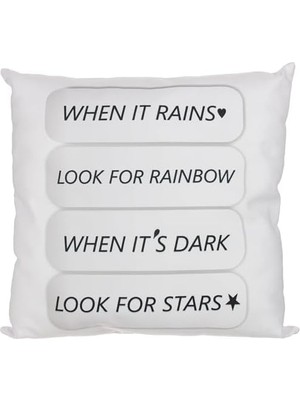 Storemax Zey Tasarım Y 82 Kumaş Yastık (Çok Renkli)