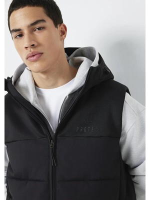 Mavi Erkek Non Denim Kapüşonlu Yelek M0110786-71379