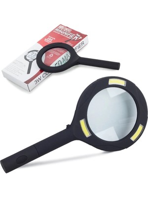 LTG Nova 3 Ledli Işıklı El Büyüteci 250 Lümen Beyaz Işık Büyüteç 3x Zoom Tamirci Büyüteç WT374