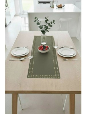 Morika Hotel & Home Textile Ekol Serisi Runner - 32x80cm - Haki Yeşil