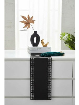 Morika Hotel & Home Textile Ekol Serisi Runner - 25x130cm - Siyah