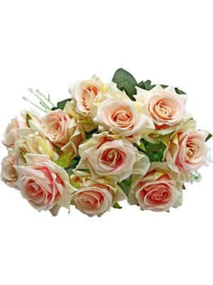 Rüzgar Çiçekçilik 10 Dallı Pıtırcıklı Uçuk Pembe Gül Femeti