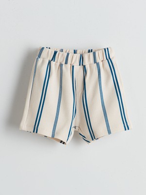 Lc Waikiki Yeni Sezon Beli Lastikli Çizgili Erkek Bebek Şort