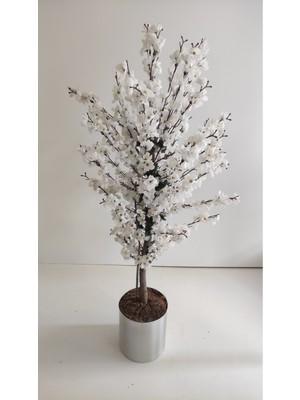 Rüzgar Yapay Çiçekçilik 150 cm Metal Beyaz Bahardalı