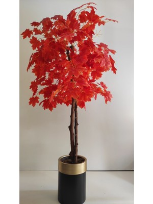 Rüzgar Yapay Çiçekçilik 180 cm Kızıl Hazan Çınar Ağacı
