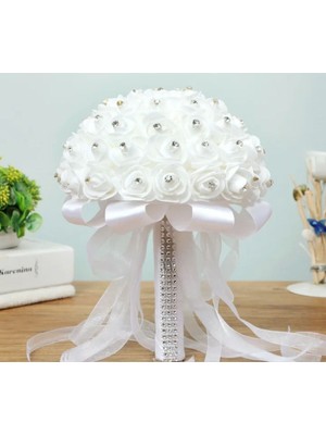 Rüzgar Yapay Çiçekçilik Beyaz Gelin Çiçeği