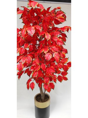 Rüzgar Yapay Çiçekçilik 180 cm Kırmızı Çınar Ağacı