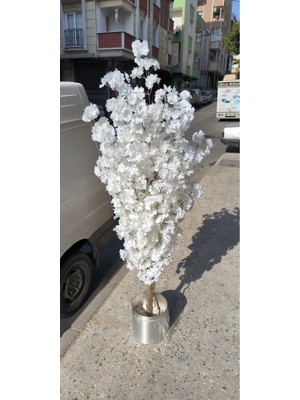 Rüzgar Yapay Çiçekçilik 130 cm Beyaz Lüx Bahardalı