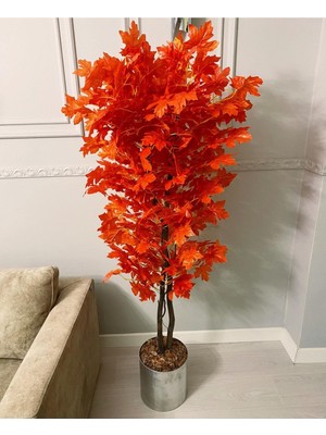 Rüzgar Yapay Çiçekçilik 180 cm Kızıl Çınar Ağacı