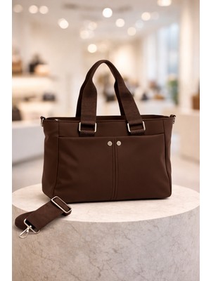 Lorevie Kadın Siyah Çok Cepli Ayarlanabilir Askılı Kol ve Omuz Çantası (BOY:21CM EN:33CM)