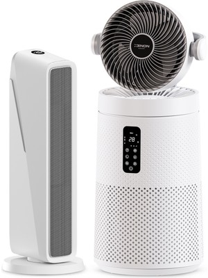 Xenon Smart Akıllı Hava Isıtıcı ve Fanlı Aromaterapi Özellikli HEPA13 Filtreli Sessiz Hava Temizleyici Seti
