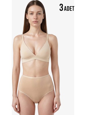 Blackspade Kadın Külot 3'lü Paket Essential 1577 - Ten