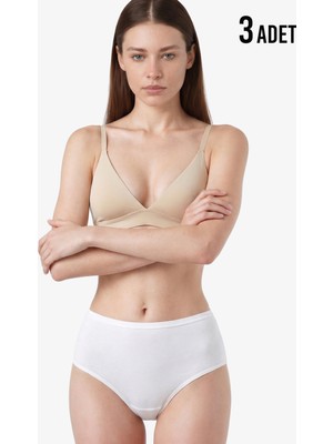 Blackspade Kadın Külot 3'lü Paket Essential 1577 - Beyaz