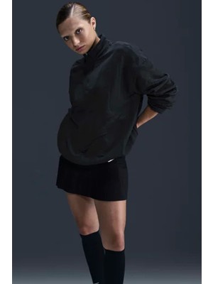 Nike Phoenix Fleece Oversized Polar Sweatshirt Kadın Oversize Polar Sweatshirt Siyah