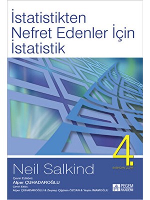 Pegem Akademi Yayıncılık İstatistikten Nefret Edenler İçin İstatistik