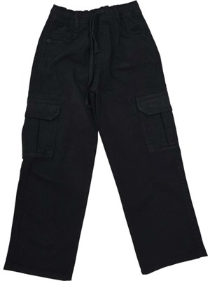 Başak Çocuk Giyim 432779 Baggy Keten Patolon 6y,7y,8y,9y,10 Yaş - Siyah - 7-8 Yaş - BSK41X00011108-SİYAH-7-8 Yaş