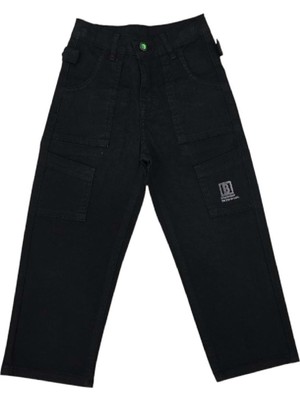 Başak Çocuk Giyim 422062 Baggy Keten Pantolon 9 Ay,18 Ay,2y,3y - Siyah - 12 Ay - BSK41X00011112-SİYAH-12 Ay