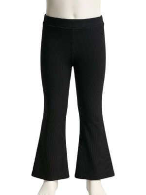 Başak Çocuk Giyim 442515 Kadife Kloş Ispanyol Tayt 10Y,11Y,12Y,13Y,14Y - Siyah - 12-13 Yaş