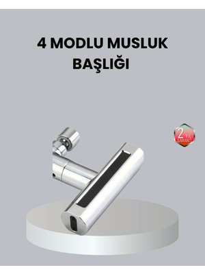 Tiklad Abs Pirinç Alaşımlı Musluk Başlığı 4 Modlu 360° Dönebilen ve Ekonomik