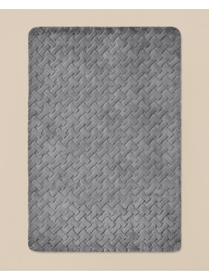 English Home Peggy Peluş Halı 60X90 cm Gri