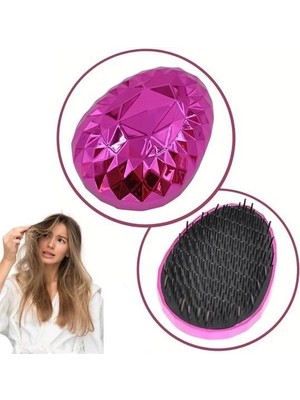 Tiklad Neon Pembe Düzleştirici Tarak Geniş Aralıklı her Saç Tipine Uygun Fırçalı Saç Düzleştirici