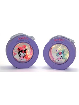 SiHako Polyester Kuromi Masa Üstü Lamba ALK1618