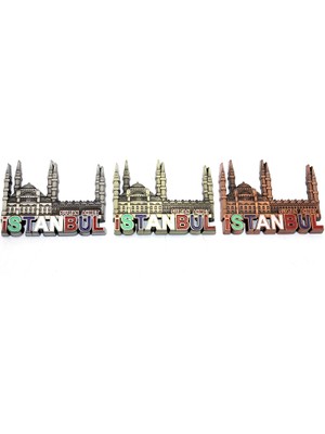 SiHako Istanbul Temalı Metal Magnet ALK3341