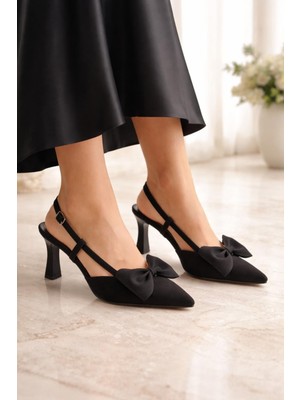 ModaOnn Zarif Fiyonk Detaylı Sivri Burun Kadın Ayakkabı