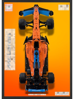 Brix Frames LEGO ® Technic F1® Mclaren Uyumlu Sergileme Çerçeveli Tablo
