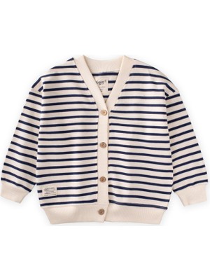 Cigit Çizgili Hırka 2-10 Yaş Lacivert