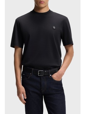 Boss Logolu Pamuklu Regular Fit Bisiklet Yaka T Shirt Erkek T Shirt 50555844 404