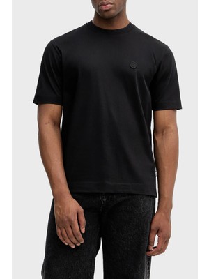 Boss % 100 Pamuk Relaxed Fit Bisiklet Yaka T Shirt Erkek T Shirt 5055905 0001