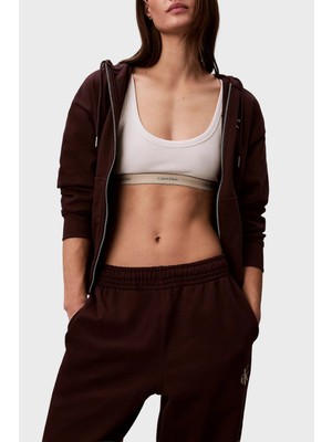 Calvin Klein Pamuklu Regular Fit Kapüşonlu Logolu Sweat LV047B270G2E8 Bayan Sweat LV047B270G 2e8